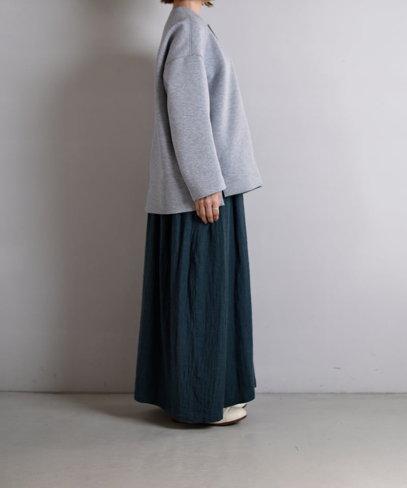 NO CONTROL AIR クルーネックカーディガン(BLUE GRAY) NO CONTROL AIR / クルーネックカーディガン | Taine Online Store