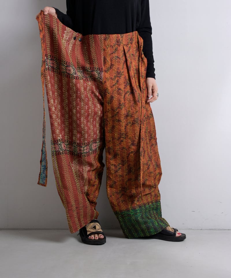 WONDER FULL LIFE KANTHA WRAP PANTS