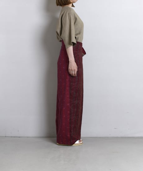 【LIMITED EDITION】 WONDER FULL LIFE / KANTHA WRAP PANTS_4