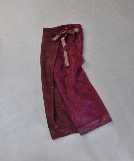【LIMITED EDITION】 WONDER FULL LIFE / KANTHA WRAP PANTS_4
