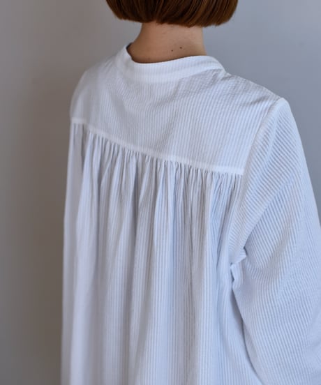 TOAST / Seersucker Cotton Shirt