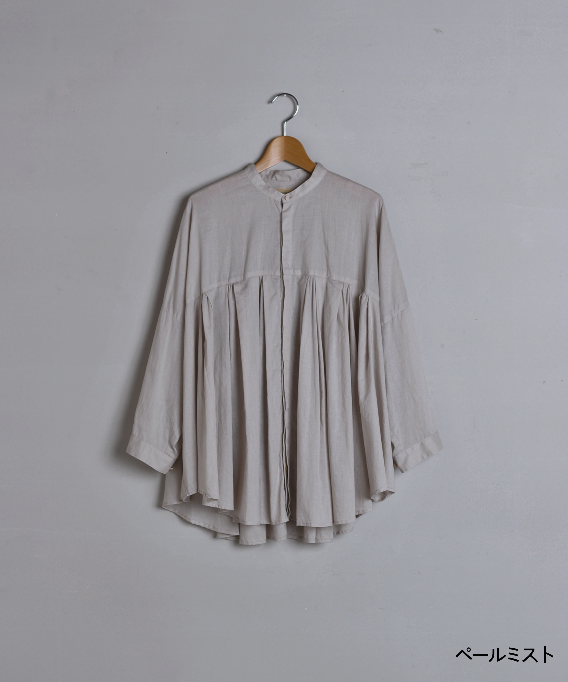 suzuki takayuki / tucked cape blouse | Taine On