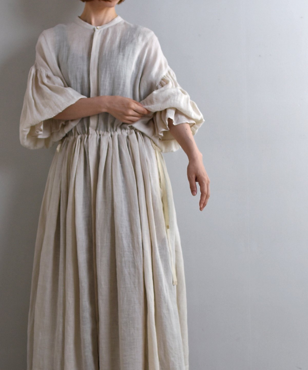 suzuki takayuki / bishop-sleeve dress | Taine O