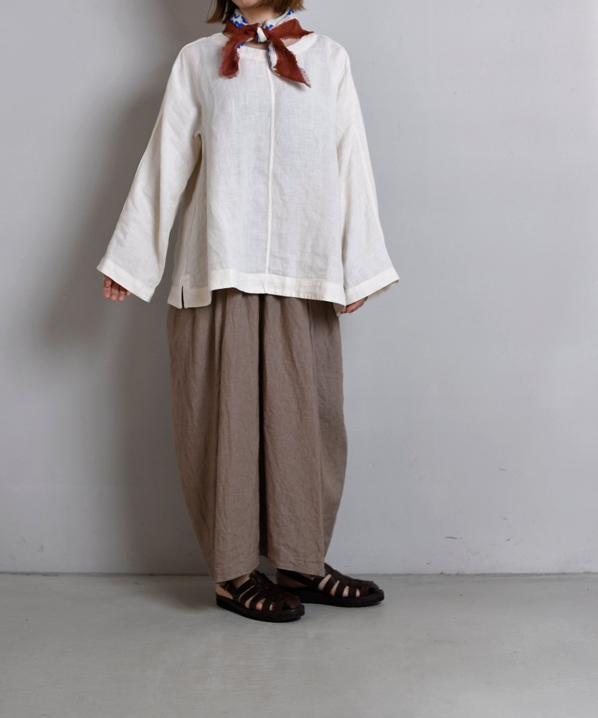 完売商品☺︎2way Linen Tops Tanya Linen Top in Oatmeal | Australian Made – Devina Louise