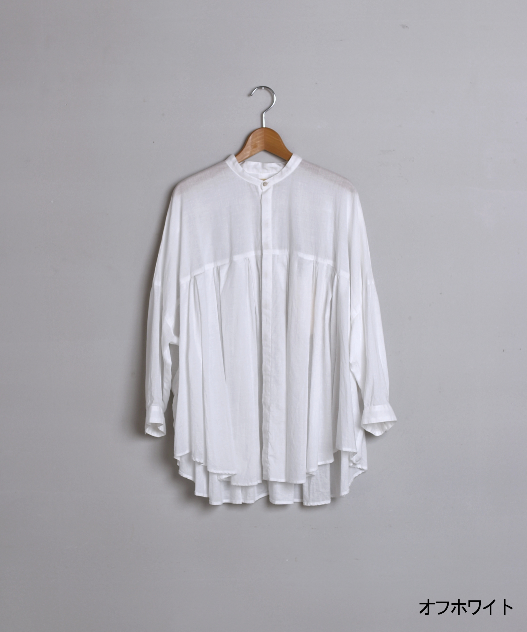 suzuki takayuki / tucked cape blouse | Taine On