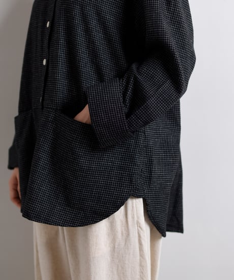 TOAST / Cotton Cashmere Check Shirt
