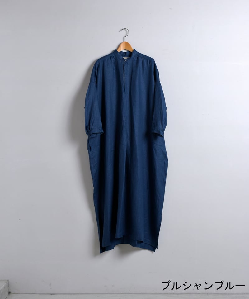 トップス suzuki takayuki linen t-shirt iron navy suzuki takayuki |