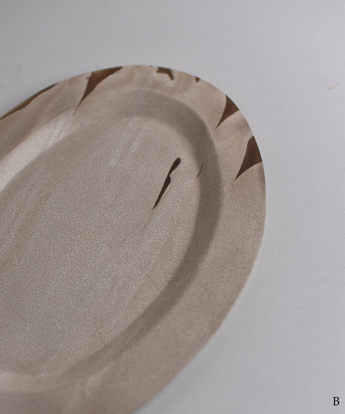 櫻井美奈子 / オーバルプレート 大 (栗渋) | Taine Online Store