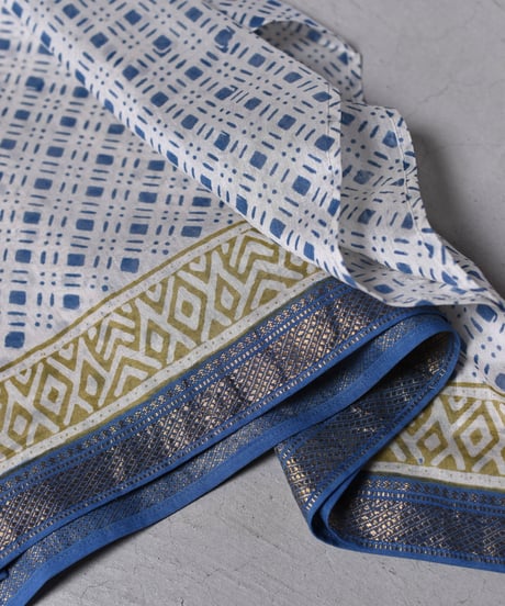 【LIMITED EDITION】 WONDER FULL LIFE /  block print＜DUAL BLOUSE＞