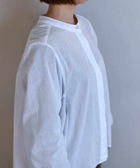 TOAST / Seersucker Cotton Shirt