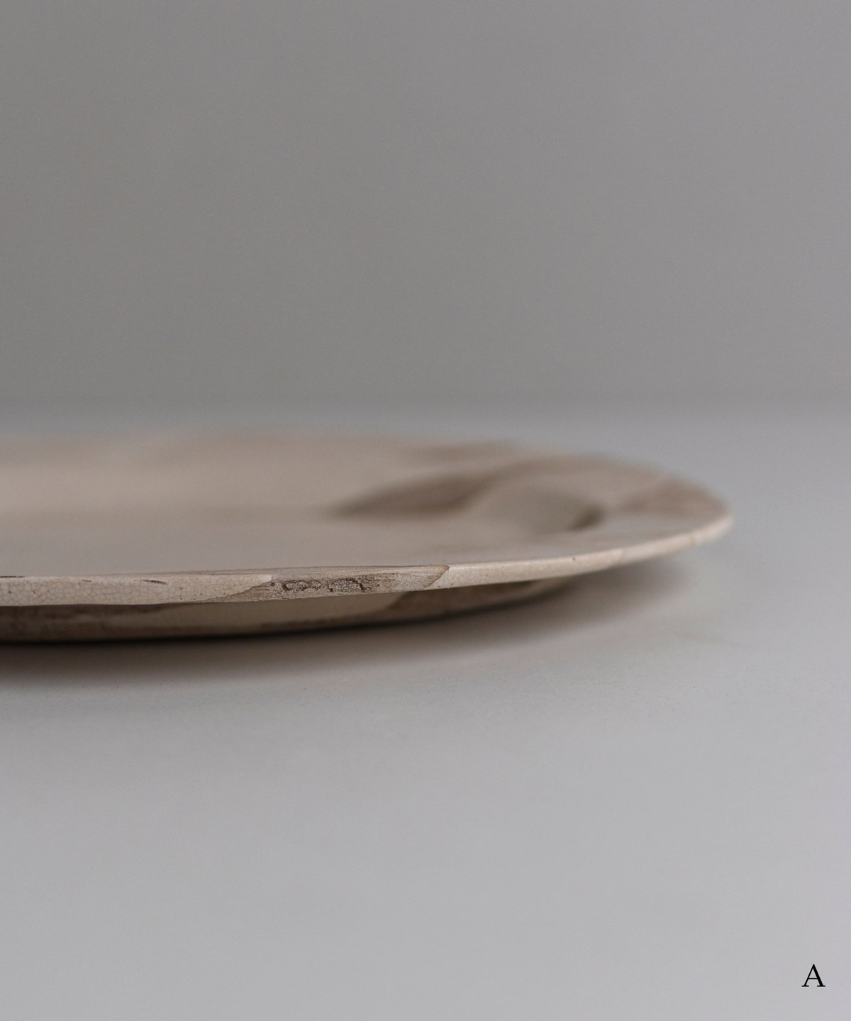 櫻井美奈子 / オーバルプレート 大 (栗渋) | Taine Online Store