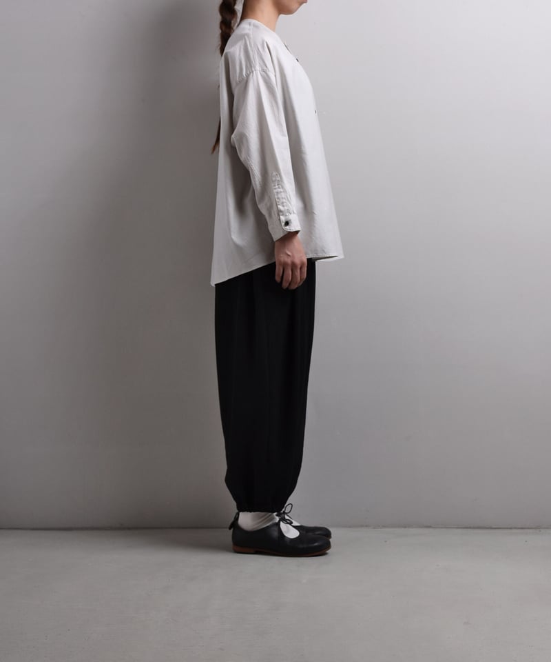 no control air /コーミングコットン・ブロード ノーカラーシャツ- dieci｜online shop