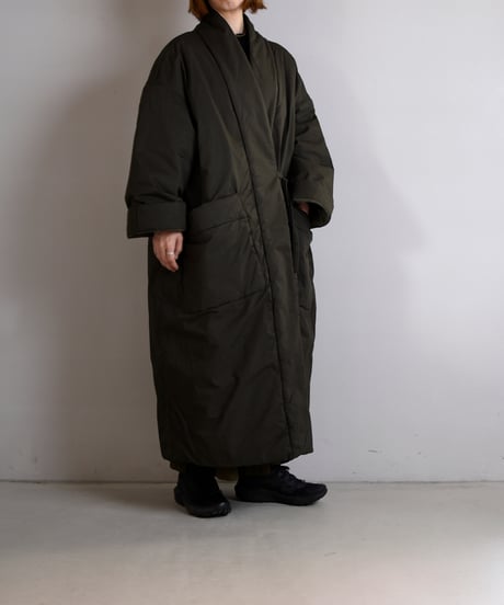 TOAST / Padded Cotton Wrap Coat