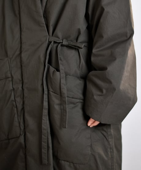 TOAST / Padded Cotton Wrap Coat