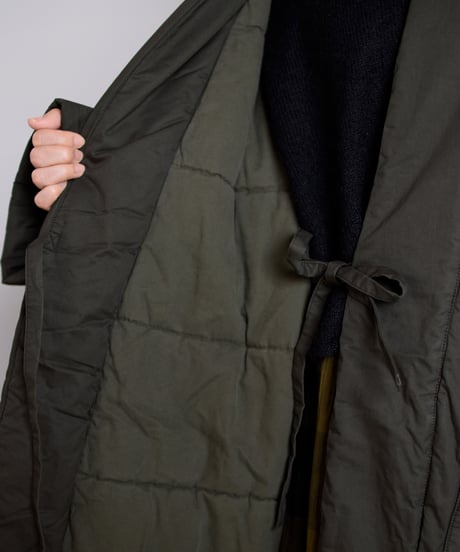 TOAST / Padded Cotton Wrap Coat