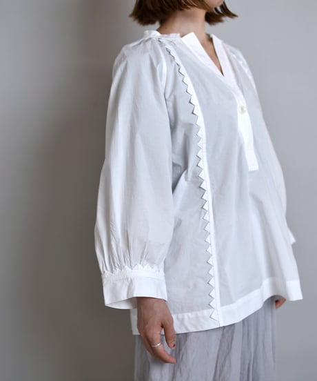 TOAST / Crockery Edge Cotton Poplin Top
