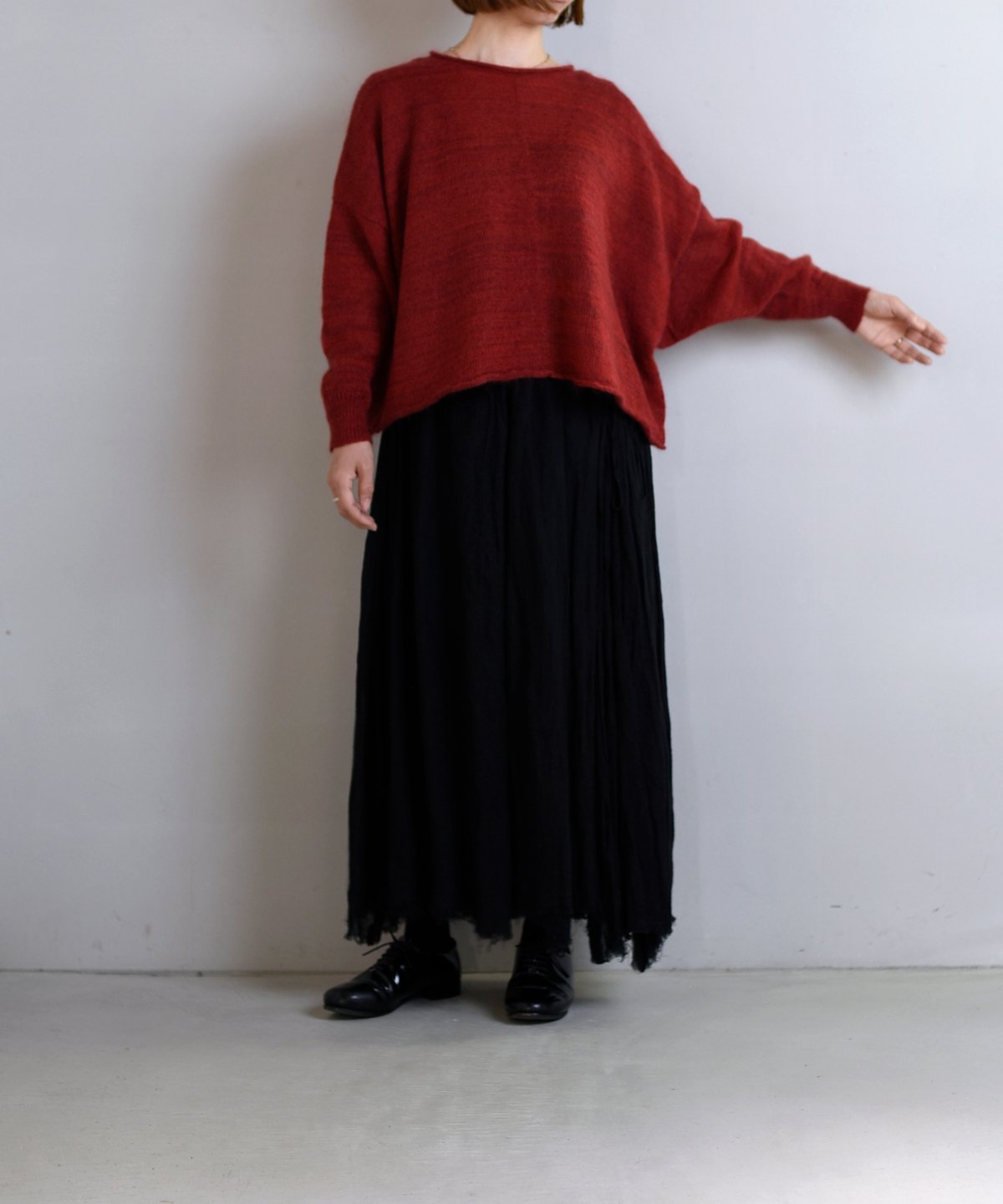 トップス suzuki takayuki / knitted cape suzuki takayuki / fulling knitted cape | Taine