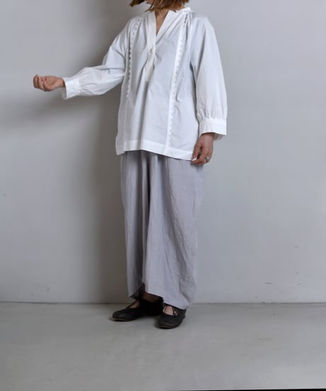 TOAST / Crockery Edge Cotton Poplin Top