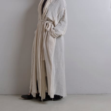 suzuki takayuki リネン カシュクール ラップドレス ホワイト ikkuna/suzuki takayuki カシュクールドレス - メルカリ