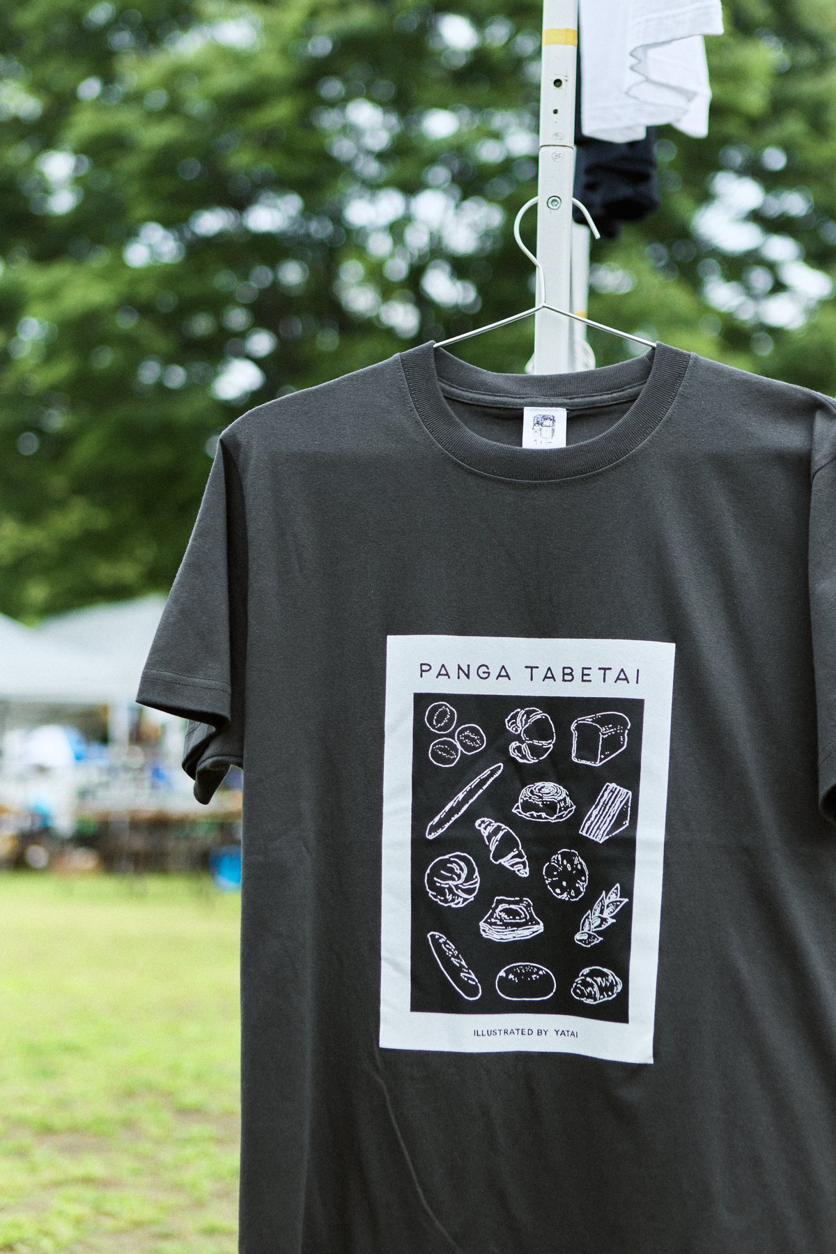 PANGA TABETTAI Tシャツ SUMI | 野台 / yatai