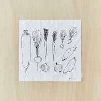 ハンカチ　根菜
