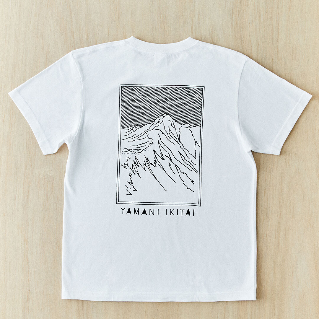 Ridingmania Tシャツ ホワイト YAMANIIKITAI BACKPRINT Tシャツ ホワイト | 野台 / yatai
