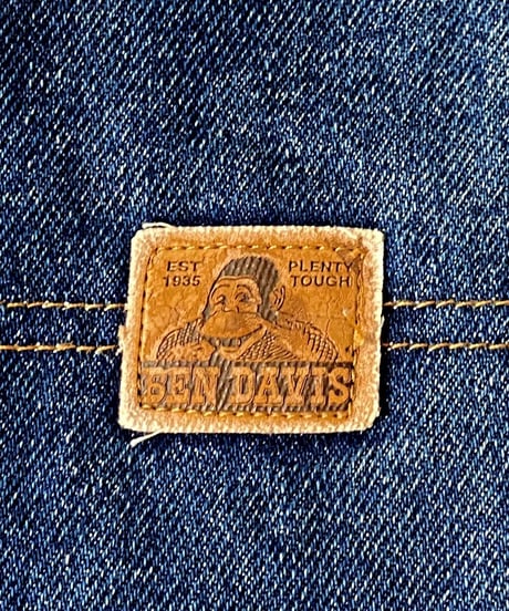 90's BEN DAVIS denim painter pants cut off.