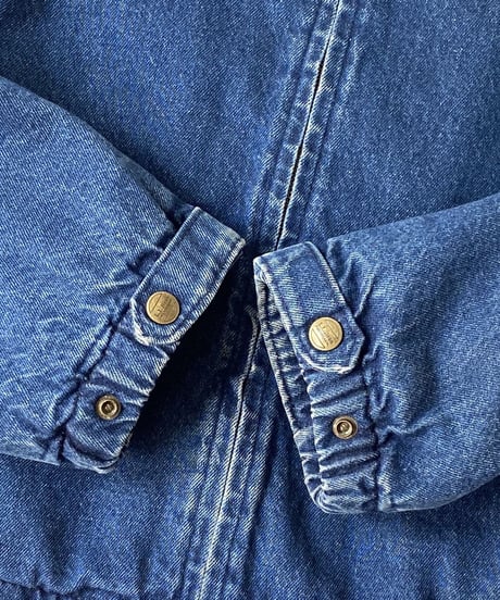 90's L.L.Bean padding denim jacket.