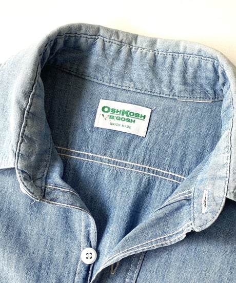 70's OSHKOSH chambray shirt.