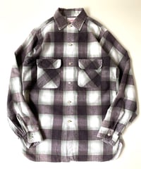 60's BRENT print flannel shirt.