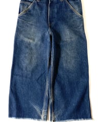 90's BEN DAVIS denim painter pants cut off.