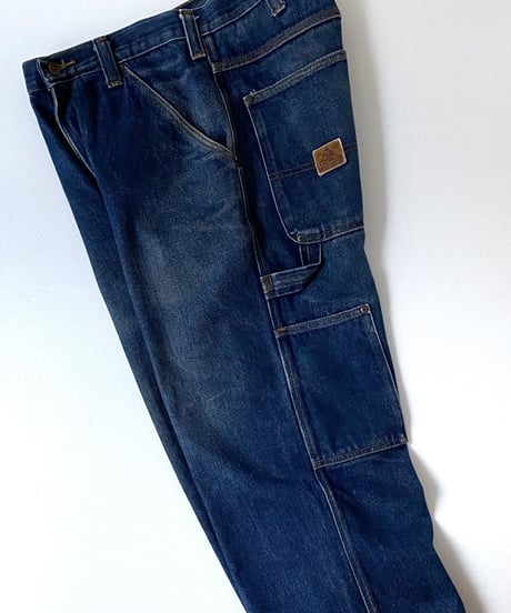 90's BEN DAVIS denim painter pants cut off.