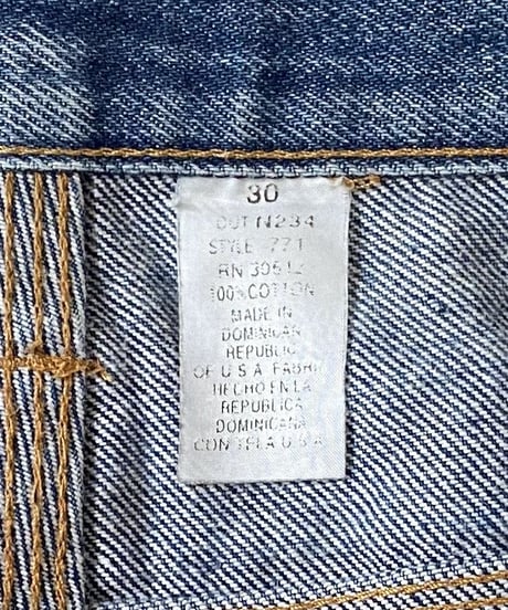 90's BEN DAVIS denim painter pants cut off.