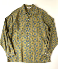 60's Care Free by Ascot open coller box shirt.
