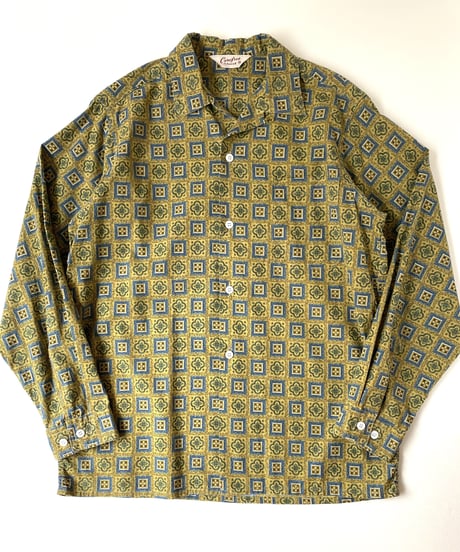 60's Care Free by Ascot open coller box shirt.