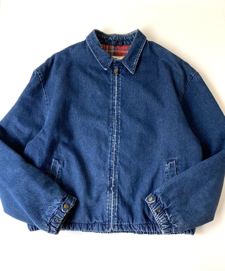 90's L.L.Bean padding denim jacket.
