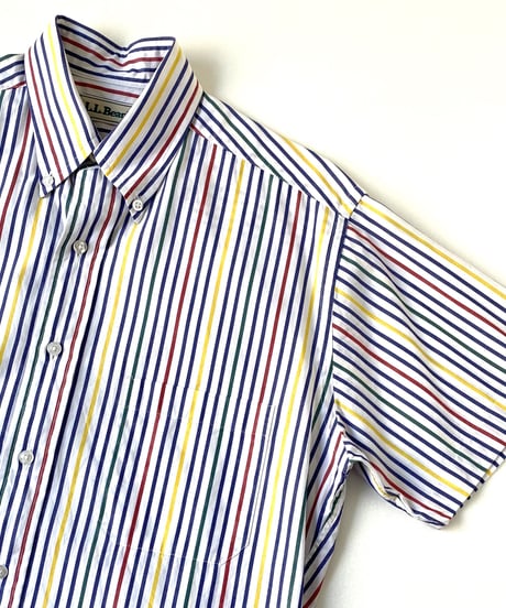 90's L.L.Bean stripe pattern shirt.