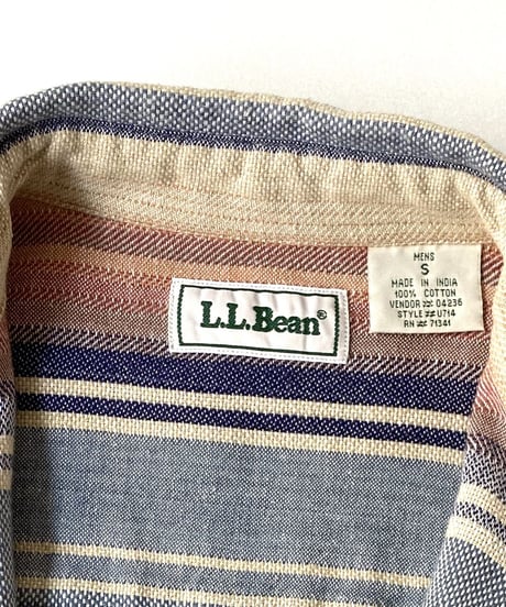 90〜00's L.L.Bean native pattern shirt.
