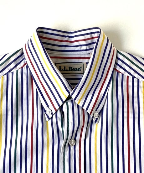 90's L.L.Bean stripe pattern shirt.