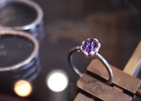 アメジスト　SILVER  RING
