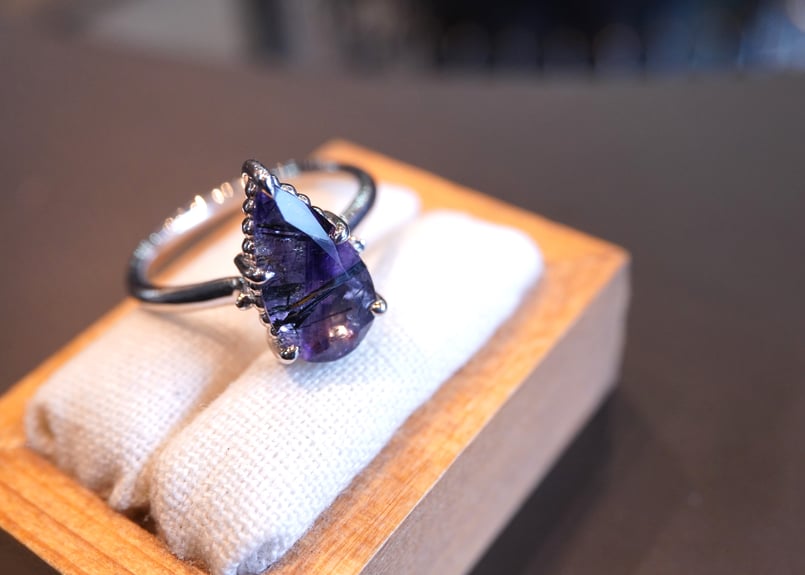 トルマリンインアメジスト SILVER RING | zuro jewelry