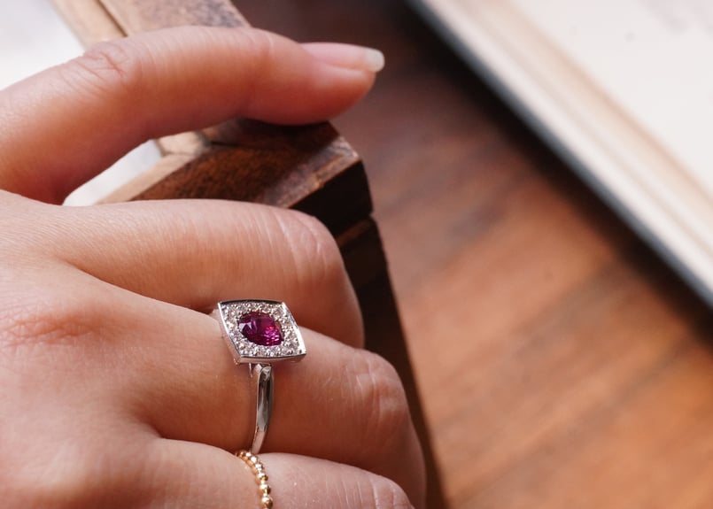 ルビー、ダイヤモンド Ptリング | zuro jewelry ルビー、ダイヤモンド Ptリング | zuro jewelry