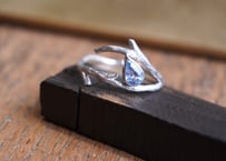 アイスブルーサファイア　BranchSilverRing