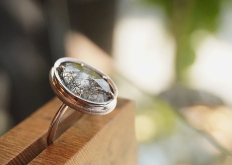 トルマリンインクォーツ　 SILVERリング