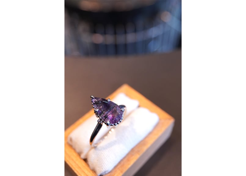 トルマリンインアメジスト SILVER RING | zuro jewelry