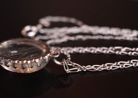 サゲニティッククォーツ　SILVERネックレス
