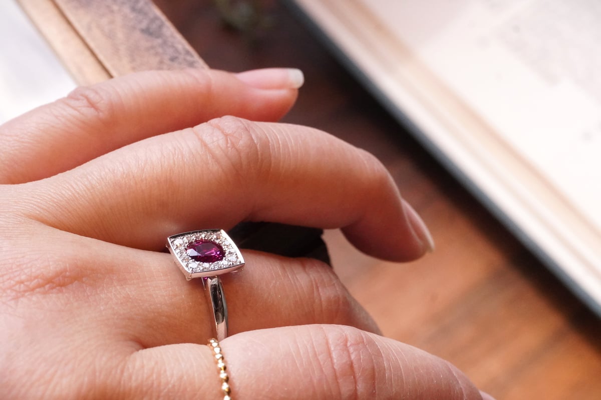 ルビー、ダイヤモンド Ptリング | zuro jewelry ルビー、ダイヤモンド Ptリング | zuro jewelry