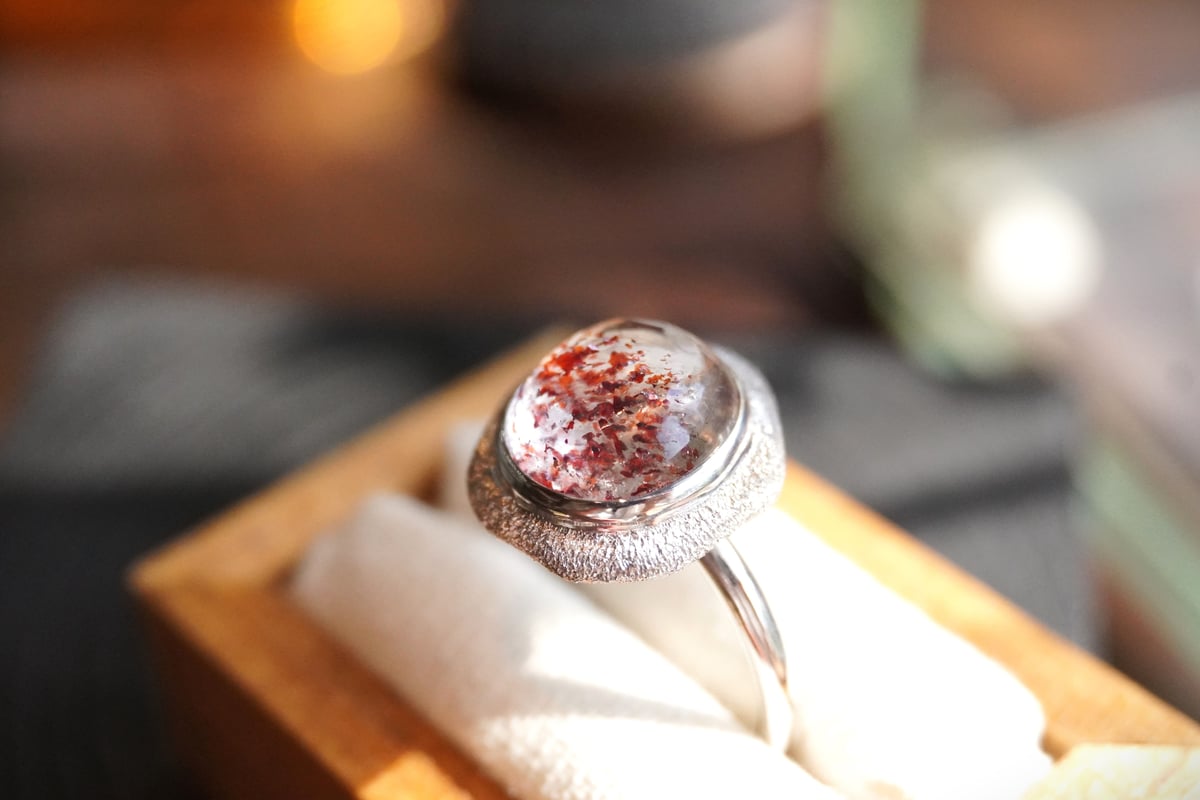 レピドライトインクォーツ SILVERリング | zuro jewelry