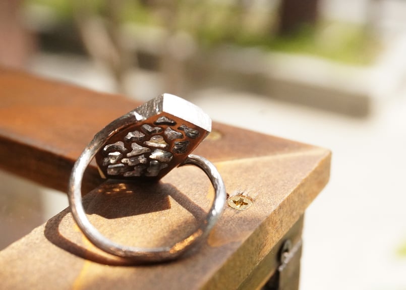 ゲーサイトインクォーツ SILVERリング | zuro jewelry