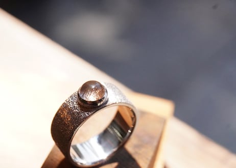 ブラウンルチルクォーツ 　SILVERリング